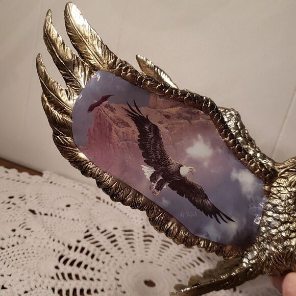 Bradford Exchange "Freedom's Guardian" from On Eagle's Wings Collection Statue - Picture 5 of 8